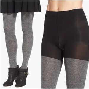 SPANX Tights Marled Shaping Firming Tights Built-In Shaper Shapewear NWT S B